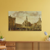 Toile Le marché Alter avec l'église de St. (Insitu(Salon))