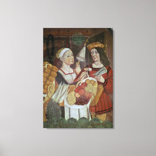 Toile Le marché des légumes (Recto)