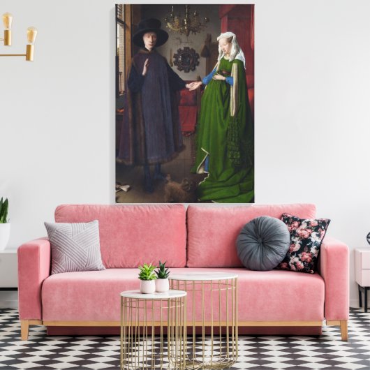 Toile Le mariage Arnolfini (par Jan van Eyck) (Insitu(Salon))
