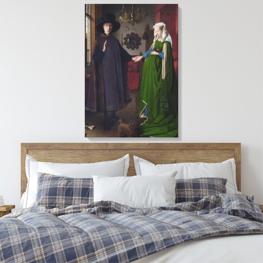 Toile Le mariage Arnolfini (par Jan van Eyck) (Insitu(Chambre))