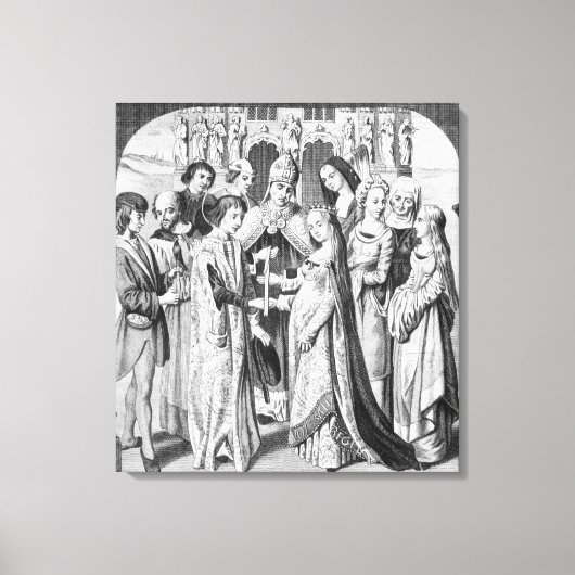 Toile Le mariage de Henri VI et Margaret d'Anjou (Recto)