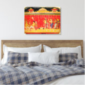 Toile Le mariage des parents de Krishna, d'une dispersio (Insitu(Chambre))