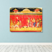 Toile Le mariage des parents de Krishna, d'une dispersio (Insitu (Plancher de Bois))