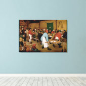 Toile Le Mariage paysan par Pieter Bruegel l'Ancien (Insitu (Plancher de Bois))