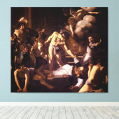 Toile Le Martyre de Saint Matthieu par Caravaggio 1600 (Insitu (Plancher de Bois))