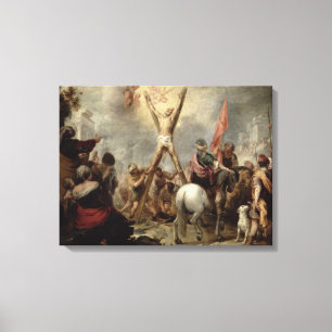 Toile Le martyre de St Andrew, 1675-82 (huile sur le