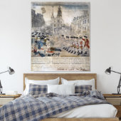 Toile Le massacre de Boston par Paul Revere 1770 (Insitu(Chambre))