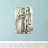 Toile Le matin du Mariage - Le départ, vers 1846 (Insitu (Plancher de Bois))