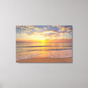 Toile Le matin Sun au bord de la mer