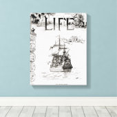 Toile Le Mayflower, couverture de 'Life' (Insitu (Plancher de Bois))