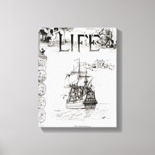 Toile Le Mayflower, couverture de 'Life' (Recto)