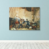 Toile Le Melee à bord du Chesapeake, 1813 (Insitu (Plancher de Bois))