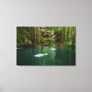 Toile Le Mexique, Yucatan, lac pittoresque