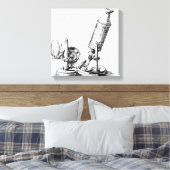 Toile Le microscope de Robert Hooke (Insitu(Chambre))