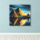 Toile Le mirage d'Atlantis (Insitu (Plancher de Bois))