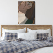 Toile Le miroir III - Une fille à moitié cachée (Insitu(Chambre))