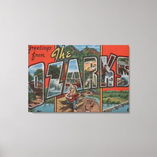 Toile Le Missouri - l'Ozarks - grandes scènes 2 de