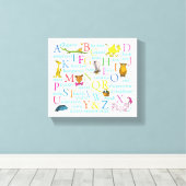 Toile Le modèle ABC de Dr Seuss avec des mots (Insitu (Plancher de Bois))