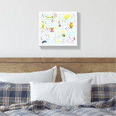 Toile Le modèle ABC de Dr Seuss avec des mots (Insitu(Chambre))