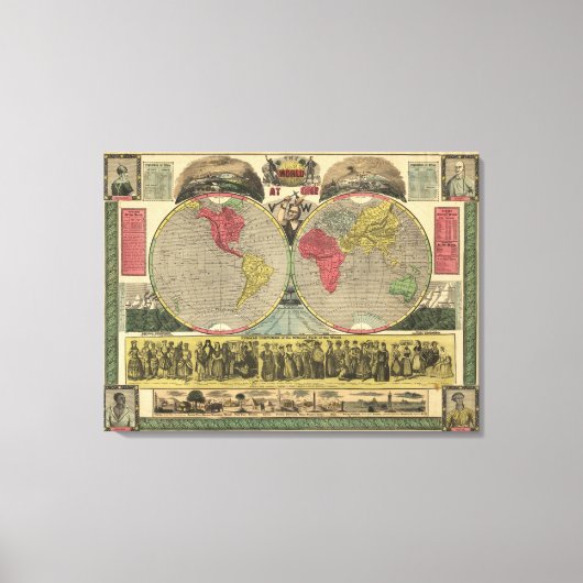 Toile Le monde à un point de vue (Recto)