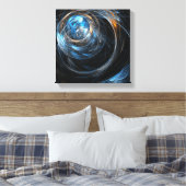 Toile Le monde de l'art Abstrait noir et blanc (Insitu(Chambre))