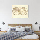 Toile Le monde en deux hémisphères (Insitu(Chambre))