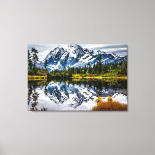 Toile Le Mont Baker reflété