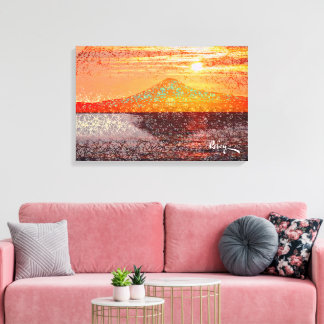 Toile Le Mont Fuji III par Rofey