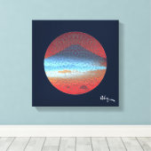 Toile Le Mont Fuji par Rofey (Insitu (Plancher de Bois))