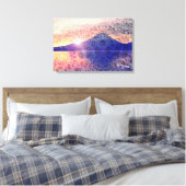Toile Le Mont Fuji VI Sunburst Blue par Rofey (Insitu(Chambre))