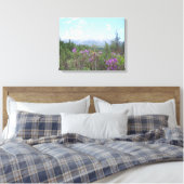 Toile Le mont Katahdin et les fleurs sauvages (Insitu(Chambre))