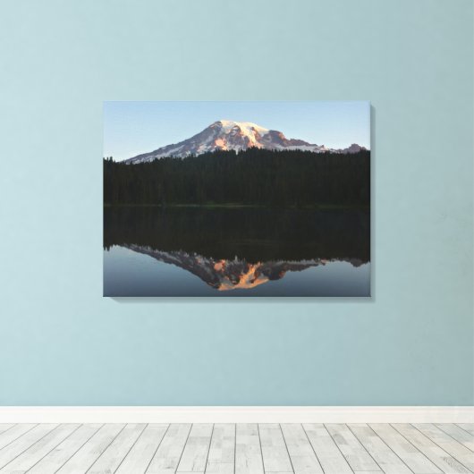 Toile Le Mont Rainier reflété Sunrise I (Insitu (Plancher de Bois))