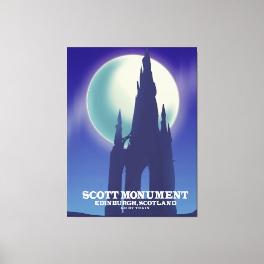 Toile Le monument Scott, Édimbourg, Ecosse (Recto)