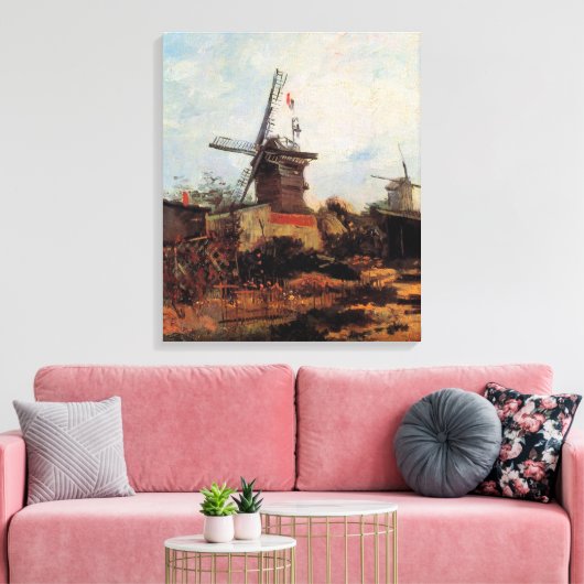 Toile Le Moulin de Blute Fin par Vincent van Gogh (Insitu(Salon))