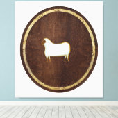 Toile Le mouton 2009 (Insitu (Plancher de Bois))