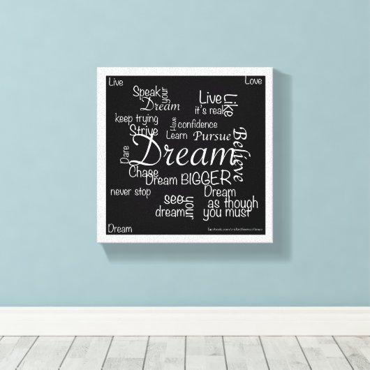 Toile Le mur de Dream Chaser (Insitu (Plancher de Bois))