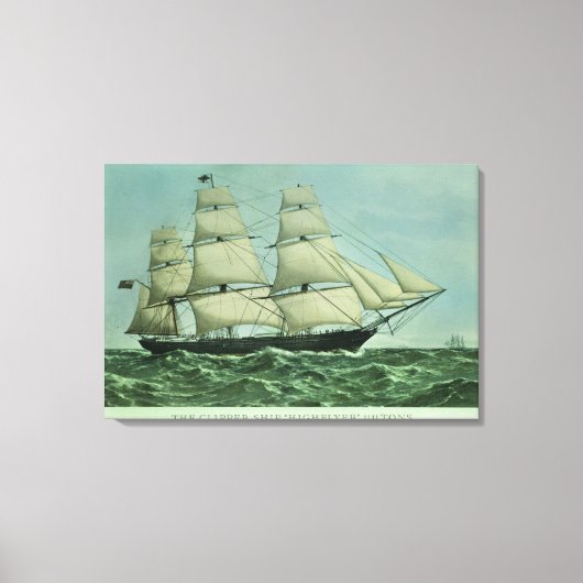 Toile Le navire Clipper "Highflyer", 1111 tonnes (Recto)