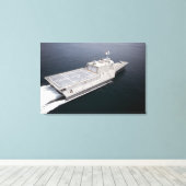 Toile Le navire de combat littoral Independence (Insitu (Plancher de Bois))