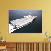 Toile Le navire de combat littoral Independence (Insitu(Salon))