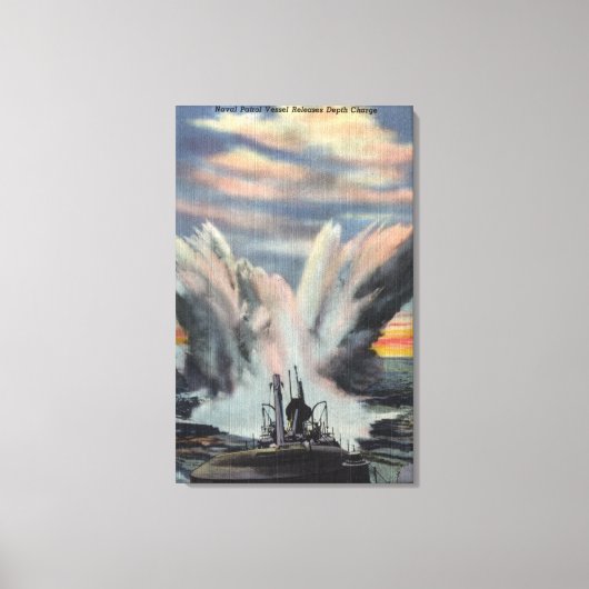 Toile Le navire de patrouille de la marine libère une ch (Recto)