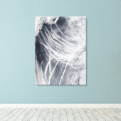 Toile Le navire suit le nord de l'océan Pacifique (Insitu (Plancher de Bois))