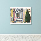 Toile Le New York Stock Exchange Bldg (Insitu (Plancher de Bois))