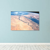 Toile Le Nil, La Mer Rouge Et La Mer Méditerranée. (Insitu (Plancher de Bois))