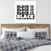 Toile Le noir est noir (Insitu(Chambre))