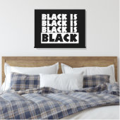 Toile Le noir est noir (Insitu(Chambre))