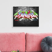 Toile Le nom de Travis en graffiti (Insitu(Salon))