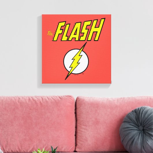 Toile Le nom Flash & Logo Éclair (Insitu(Salon))