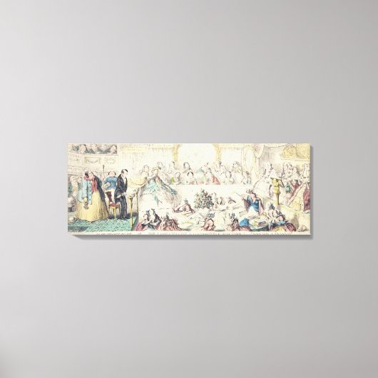 Toile Le non-respect de la promesse - dessin humoristiqu (Recto)