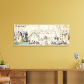 Toile Le non-respect de la promesse - dessin humoristiqu (Insitu(Salon))