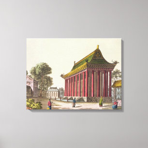 Toile "Le palais européen" au Yuen-Ming-Yuan, illustrat